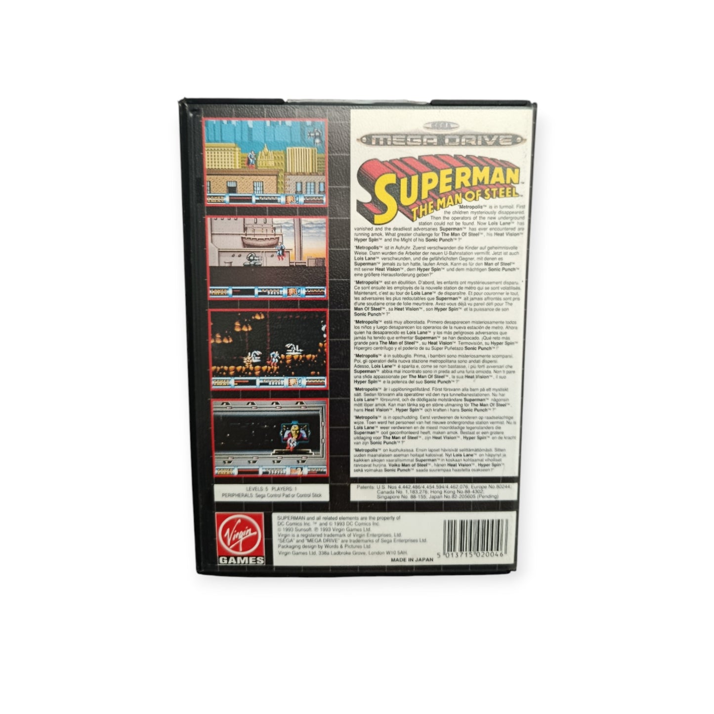 Superman : The Man of Steel Mega drive