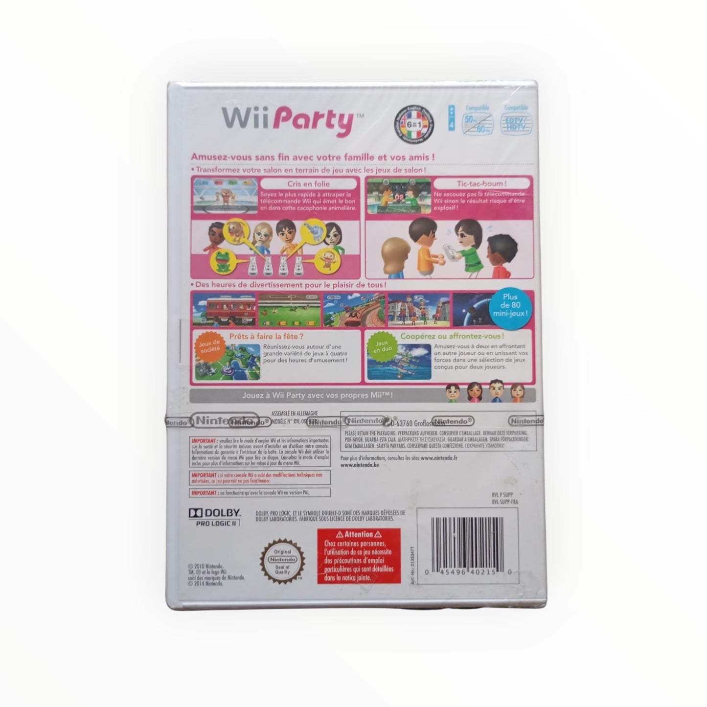 WII PARTY nintendo wii (neuf sous blister)