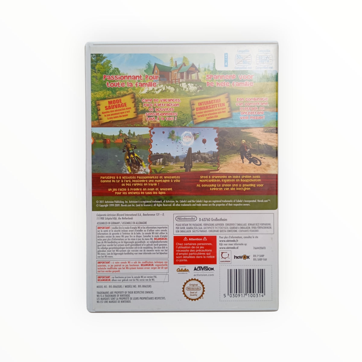 CABELA'S ADVENTURE CAMP nintendo wii