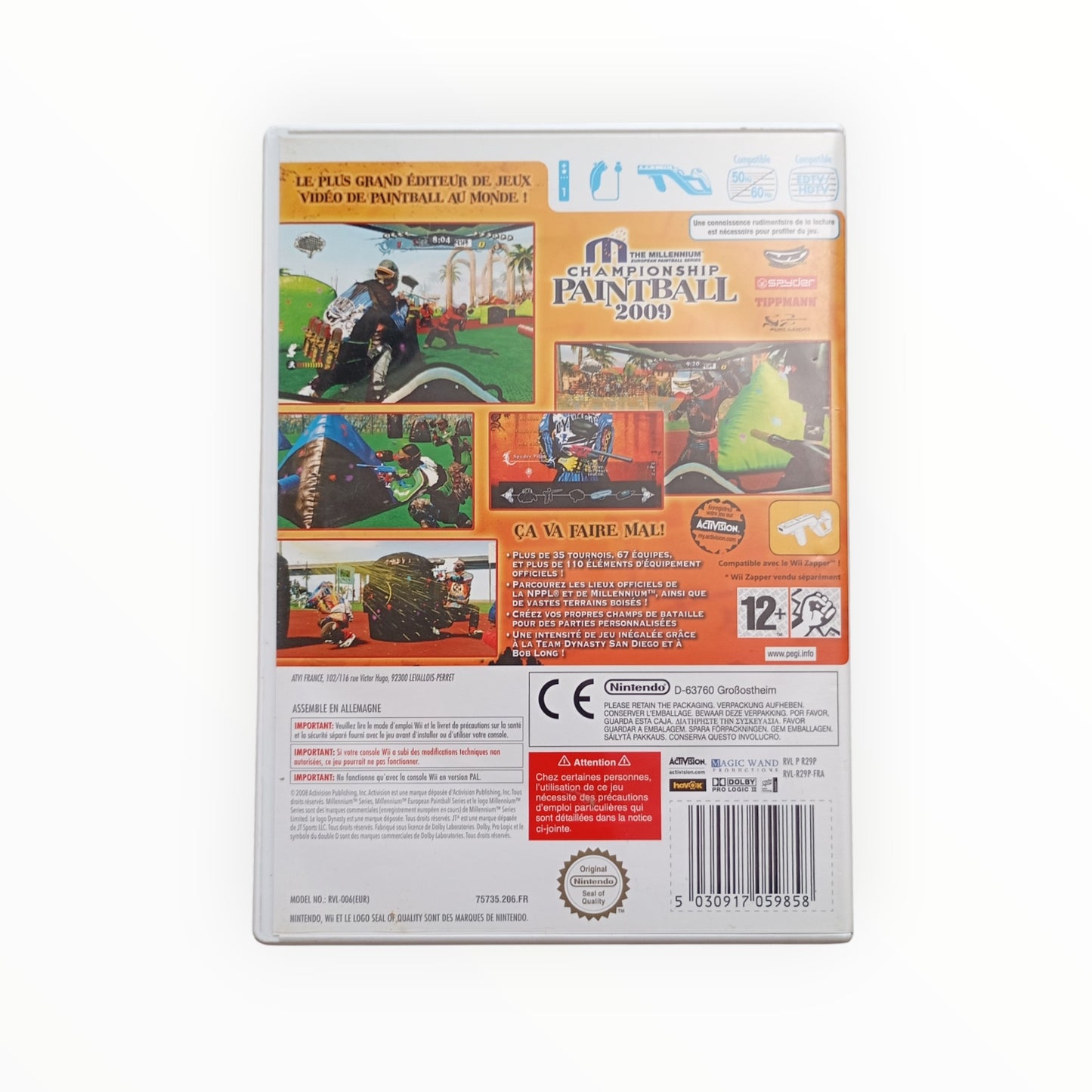 CHAMPIONSHIP PAINTBALL 2009 nintendo wii