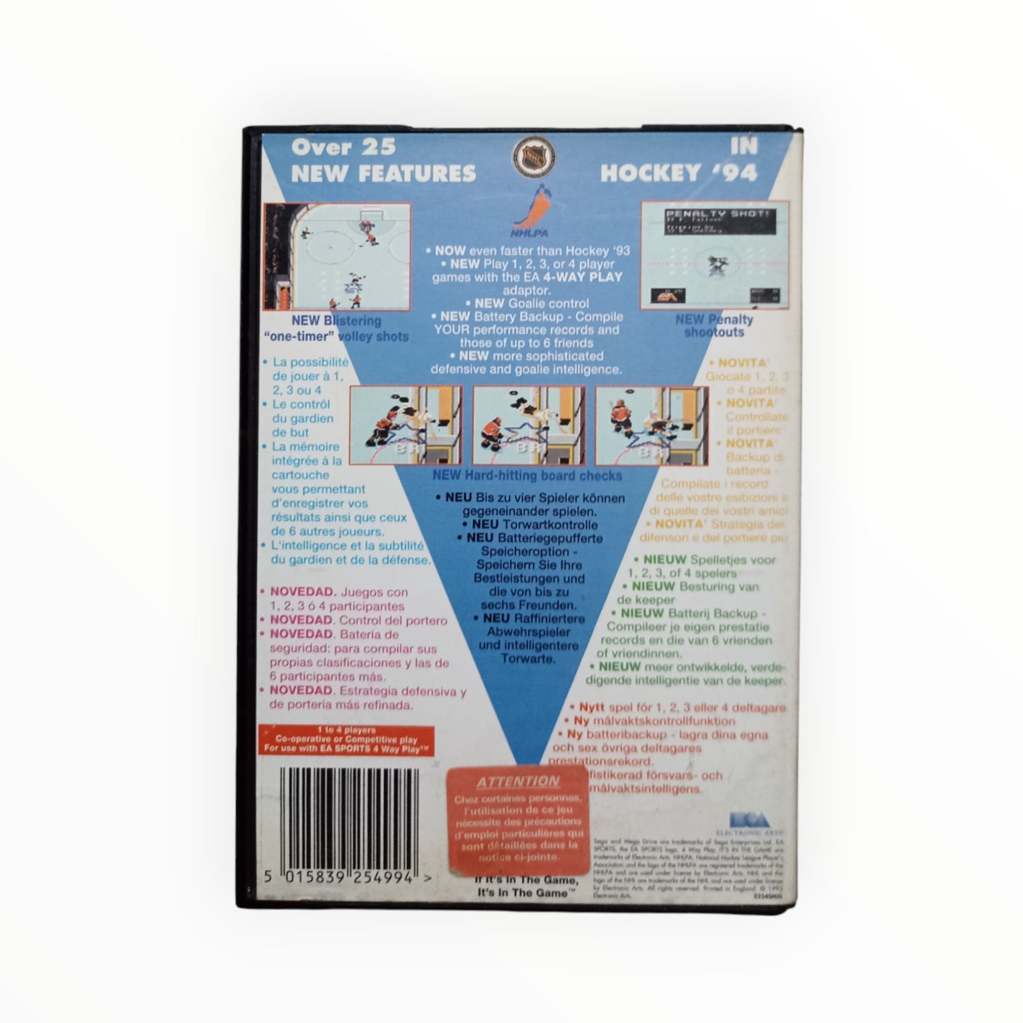 NHL HOCKEY 94 Sega Mega Drive