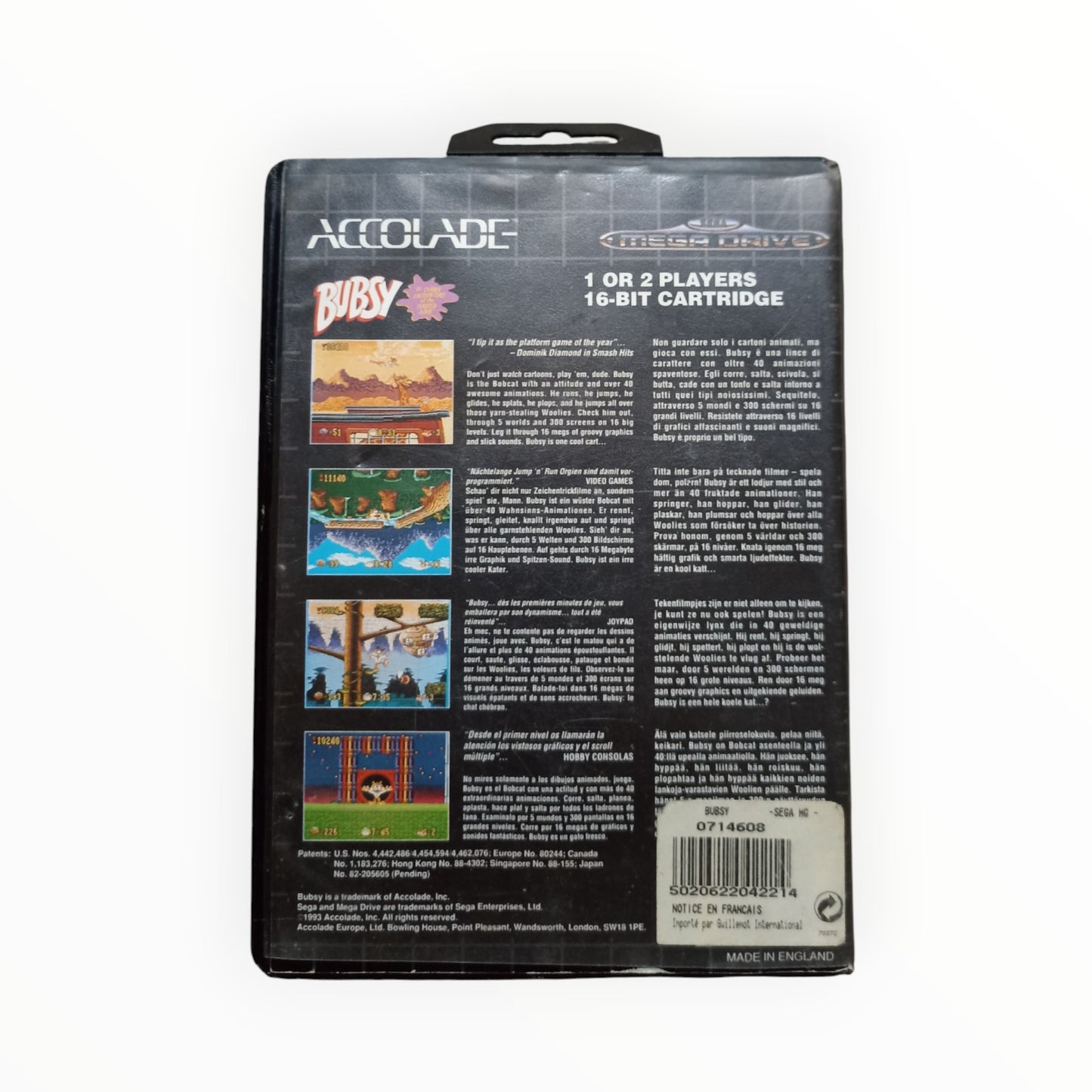 BUBSY sega mega drive