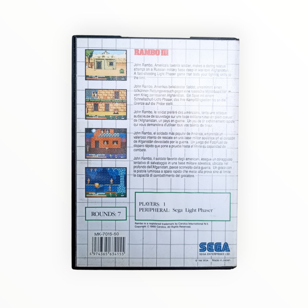 RAMBO III sega mega drive