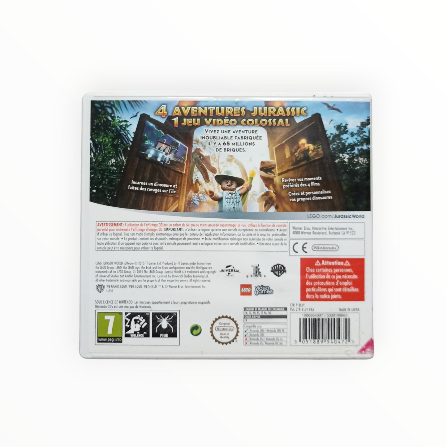 LEGO Jurassic World - Nintendo 3DS