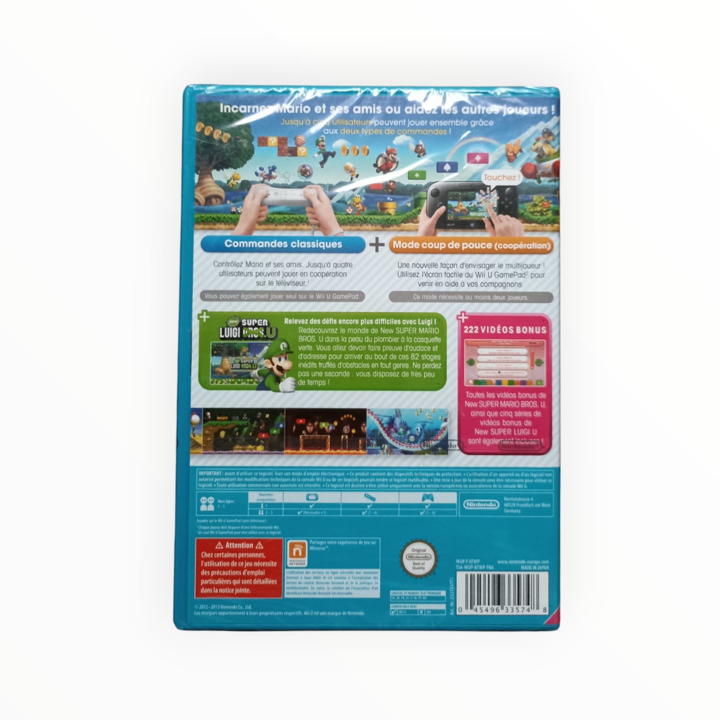 NEW SUPER MARIO BROS nintendo wii U (neuf sous blister)