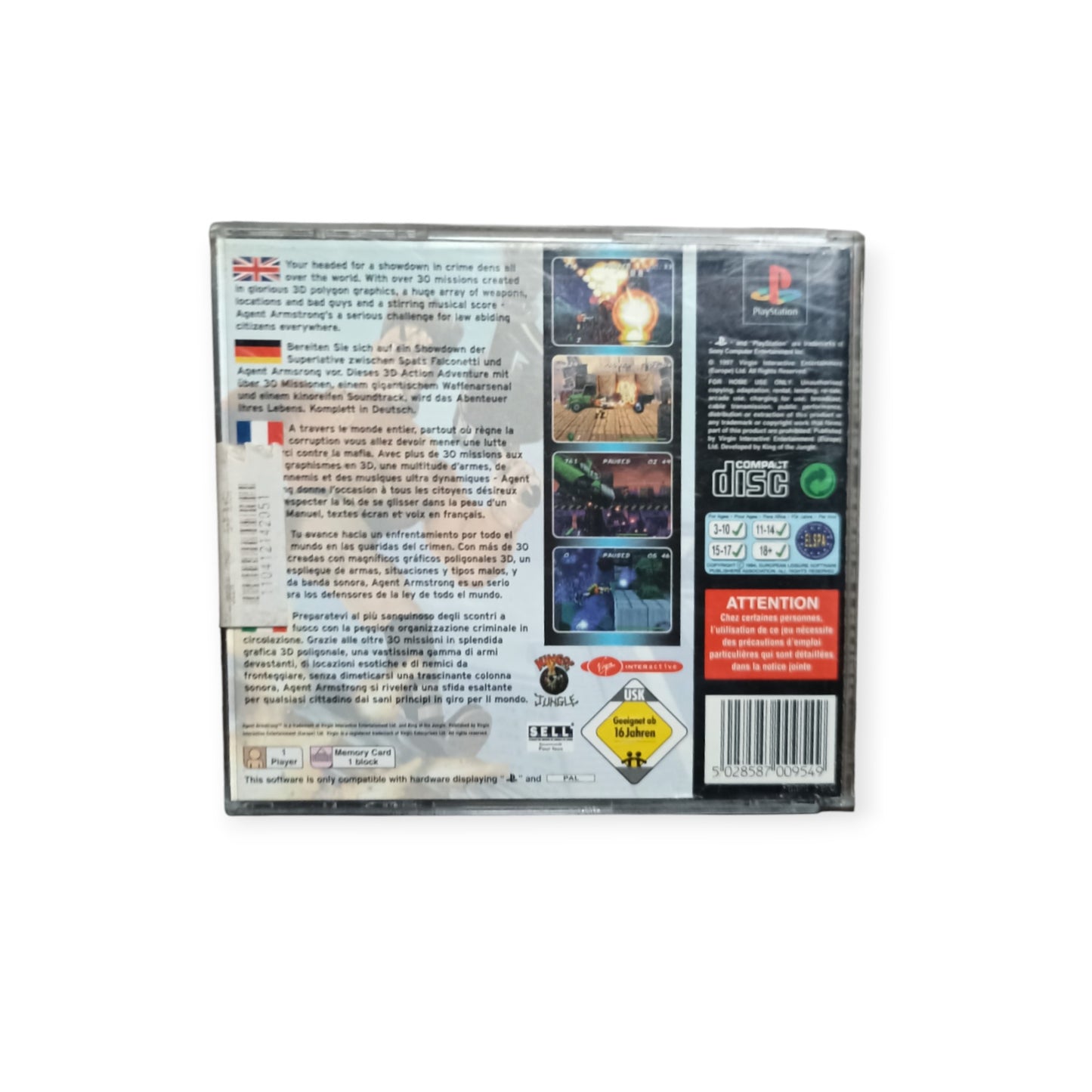 Agent Armstrong Playstation 1 (PS1)