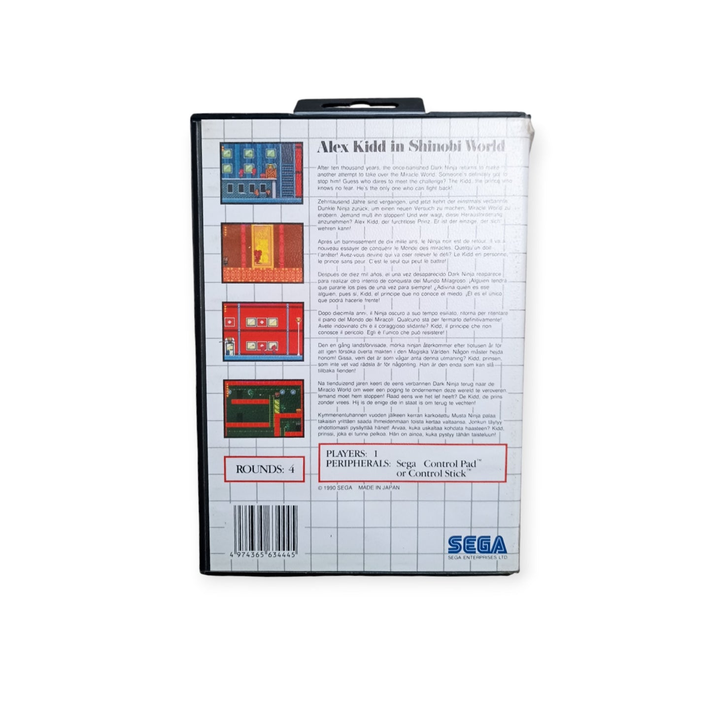 Alex Kidd in Shinobi World Master System