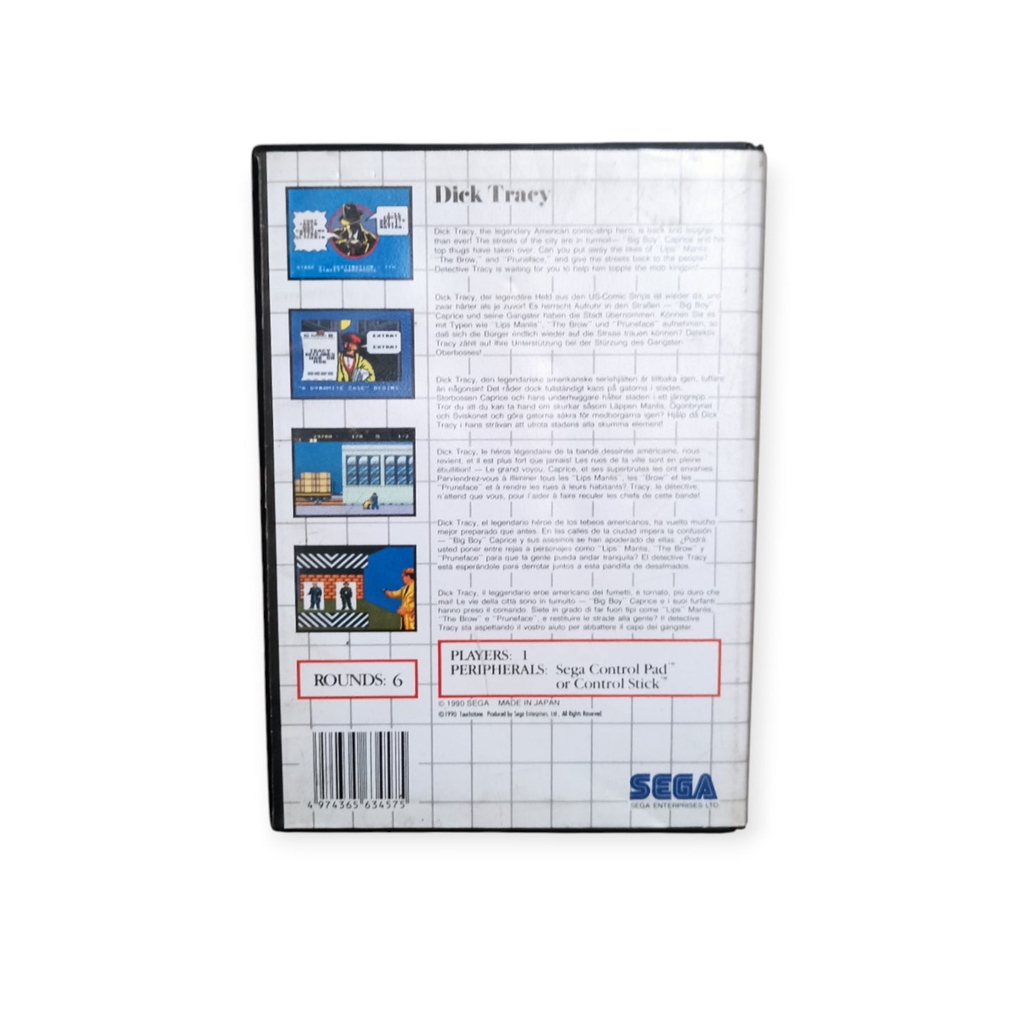 Dick Tracy Master System