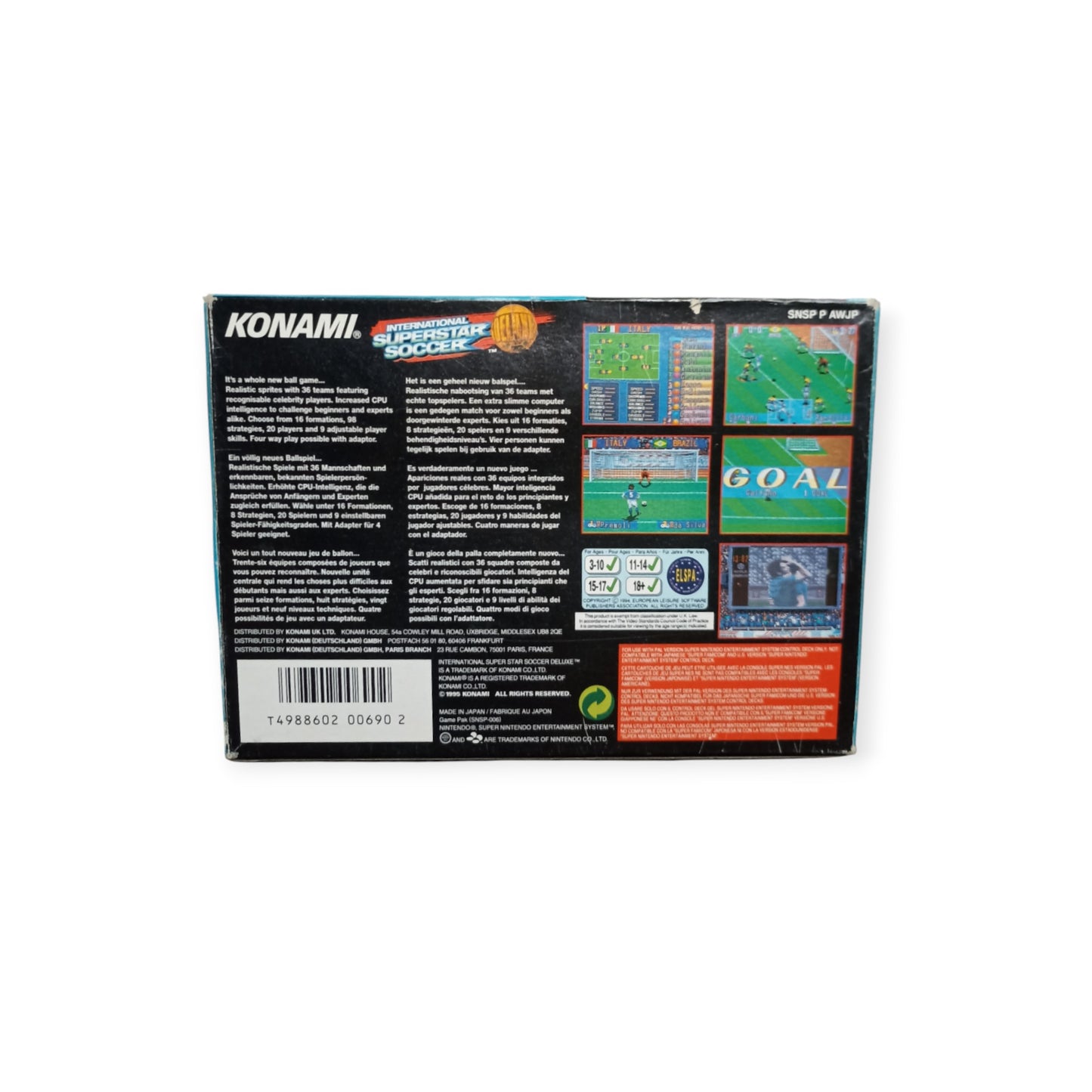 International Superstar Soccer Super Nintendo (SNES)