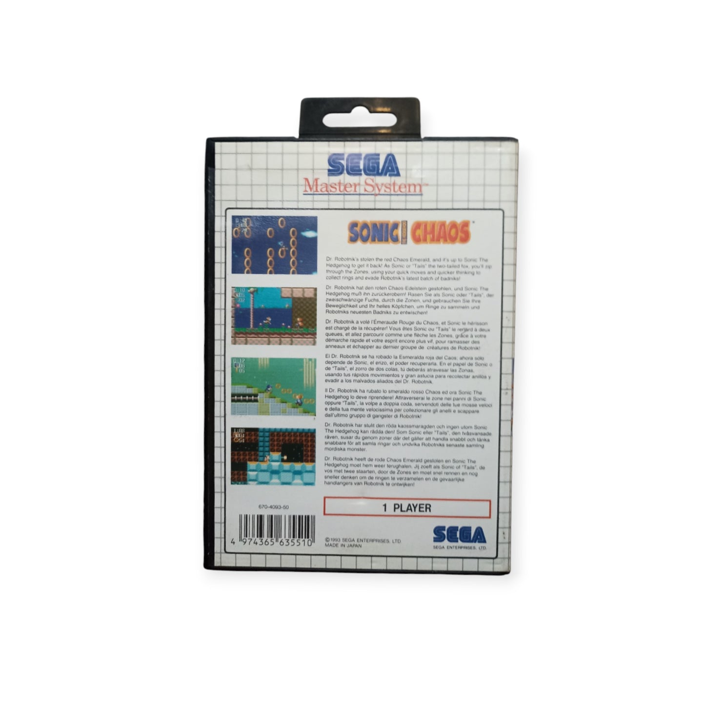 Sonic Chaos – Sega Master System Complet