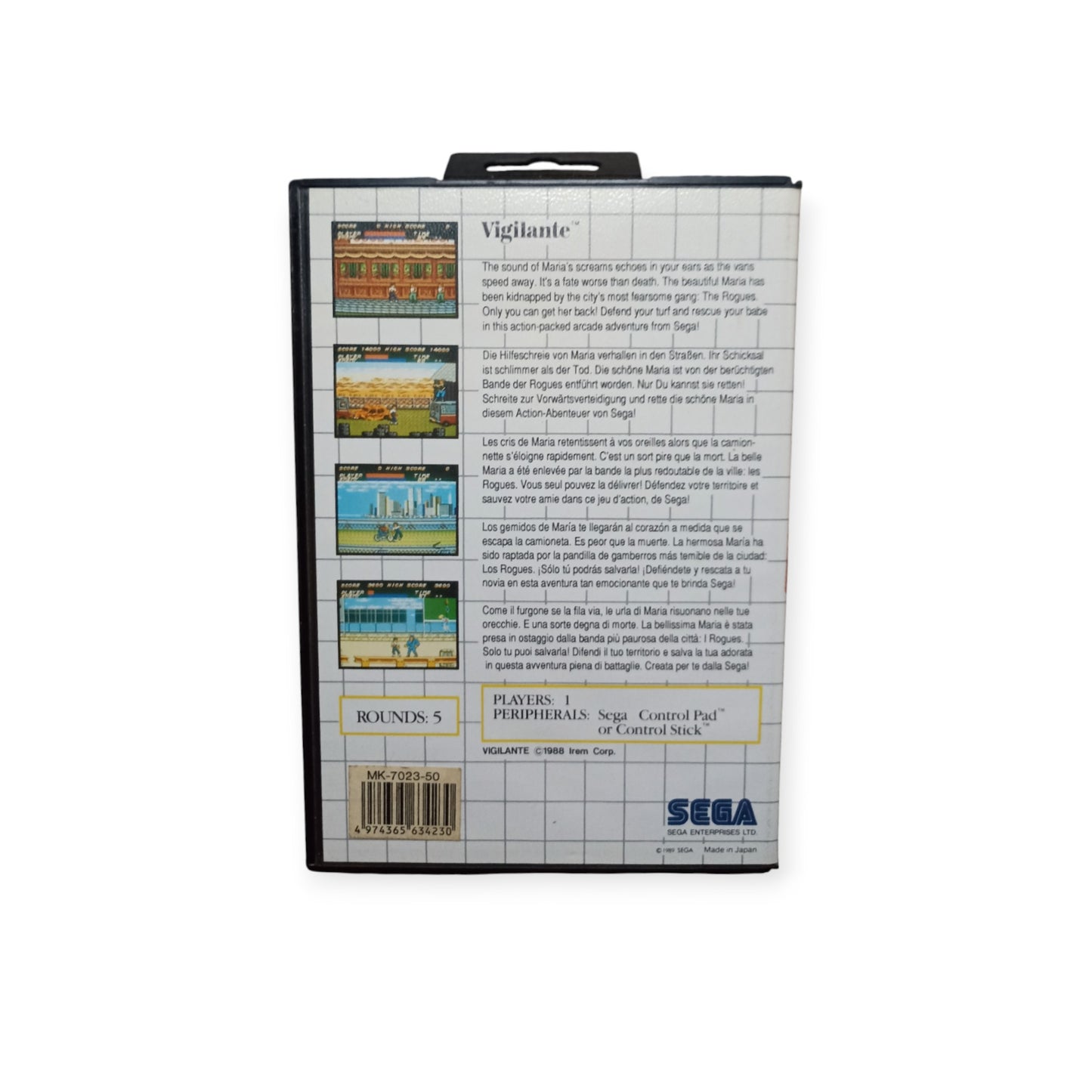 Vigilitante Sega Master System