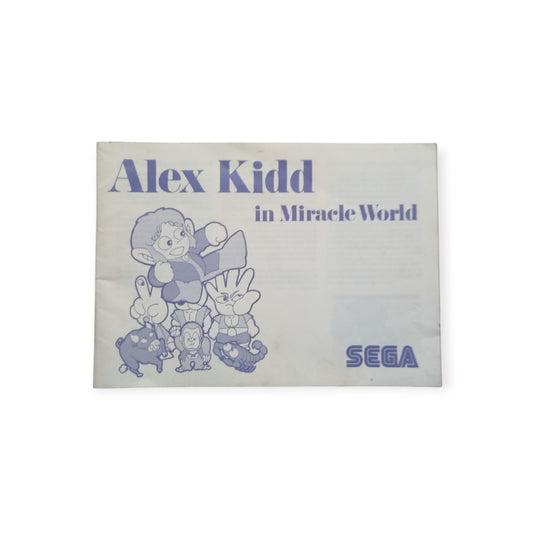 Notice Alex Kidd In Miracle World Master System