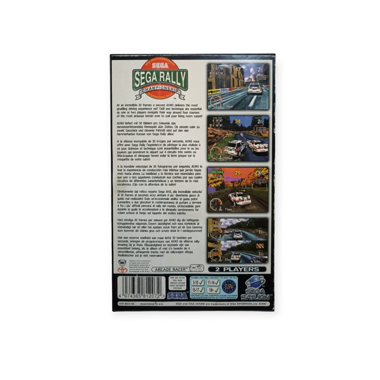 Sega Rally Sega Saturn