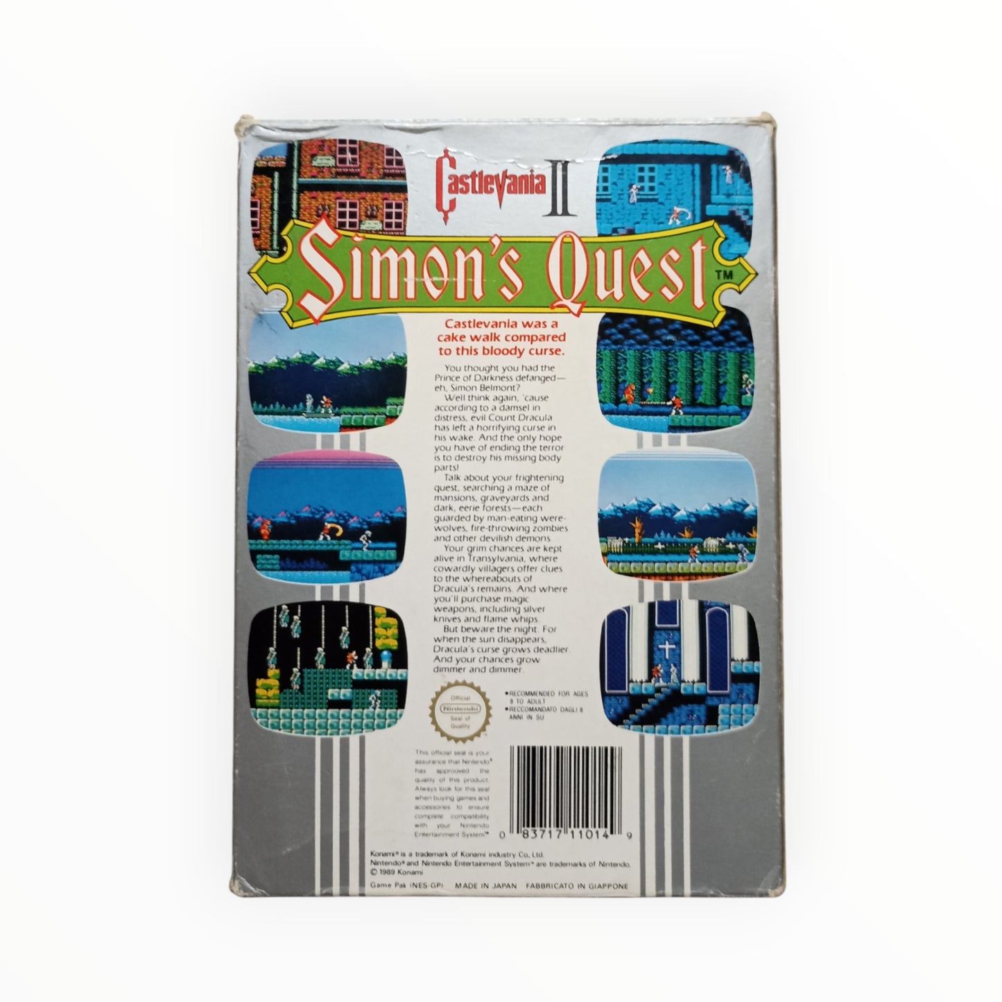 Castlevania 2 simon's quest Nintendo NES