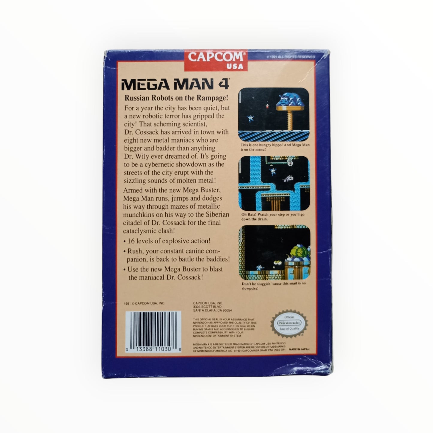 megaman 4 usa Nintendo NES Version USA