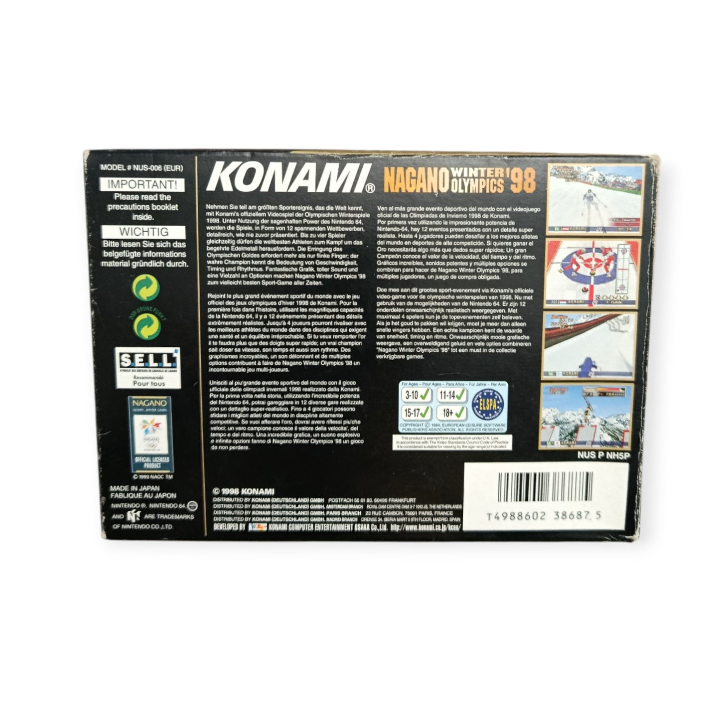 Nagano Winter Olympics 98 Nintendo 64 (N64)