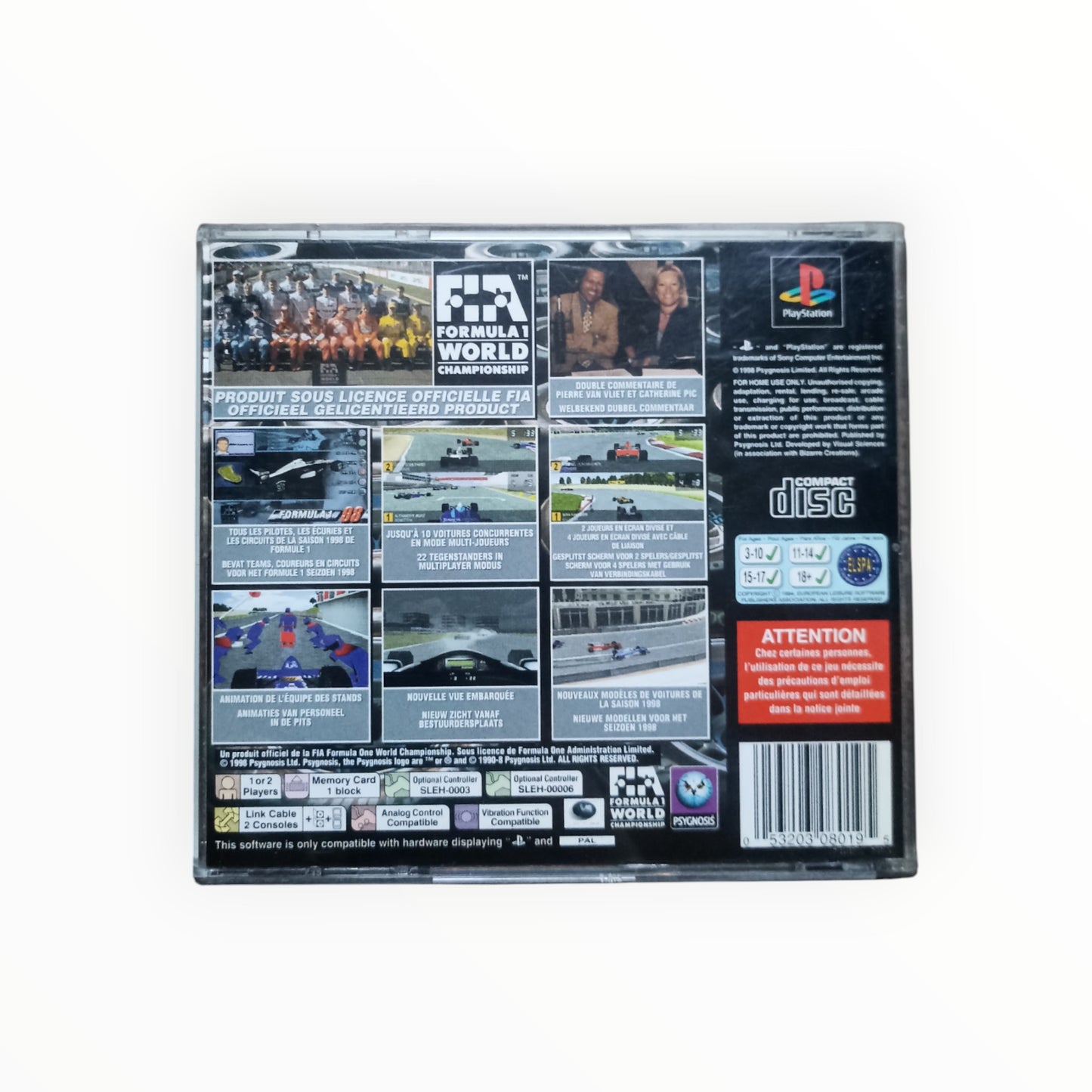 formula 1 98 playstation 1