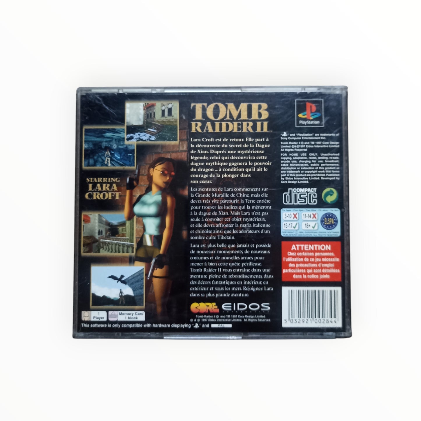 tomb raider II playstation 1 (PS1)