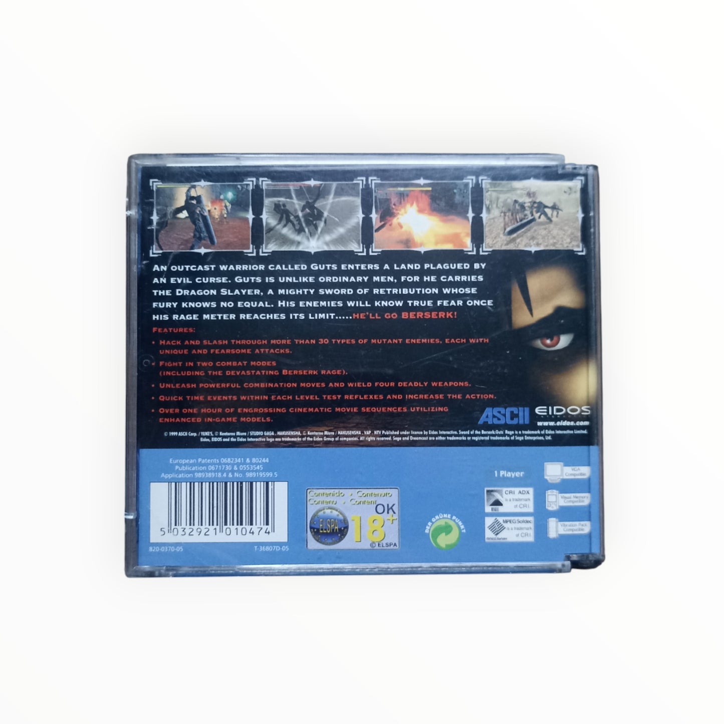 Sword of the berserk dreamcast