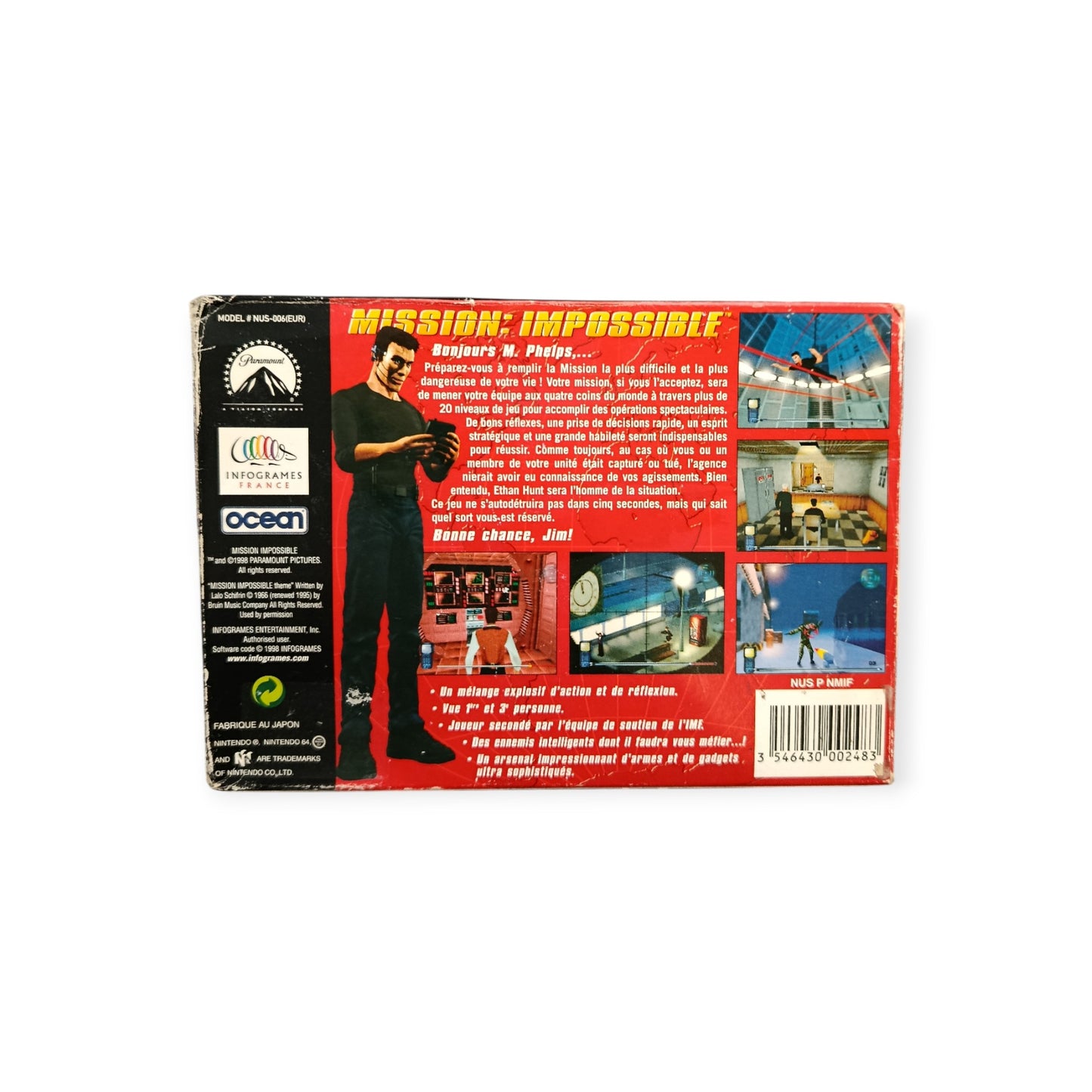 Mission Impossible Nintendo 64 (N64) en boite FRA