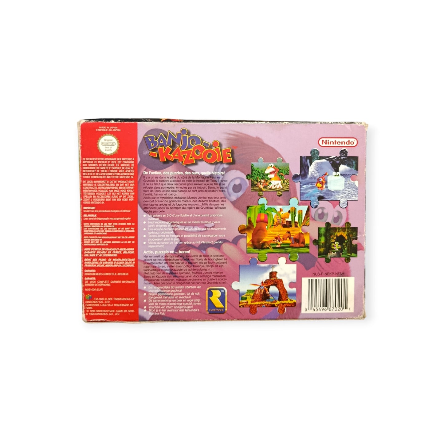 Banjo-kazooie Nintendo 64 (N64) en boite FRA