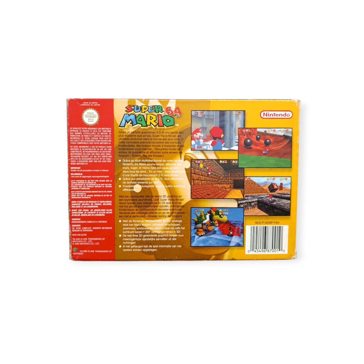 Super Mario 64 Nintendo 64 (N64) en boite FRA