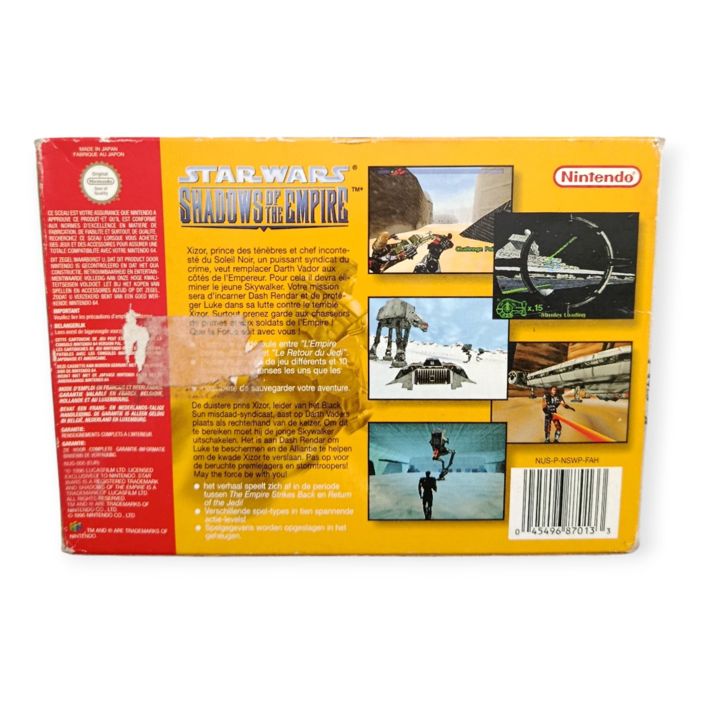 Star Wars Shadow Of The Empire Nintendo 64 (N64) en boite FRA