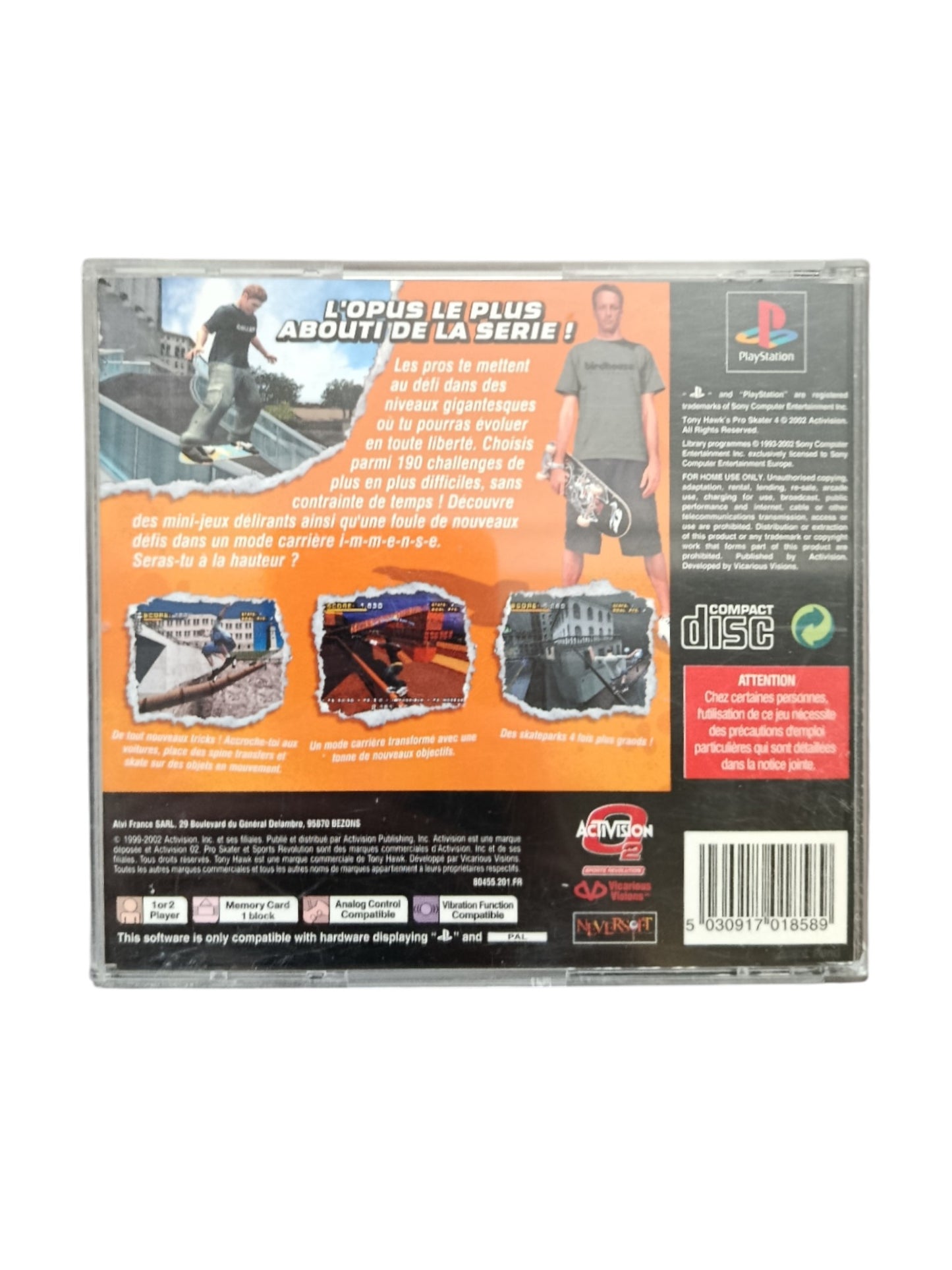 Tony hawk's Proskater 4  Playstation 1 (PS1)