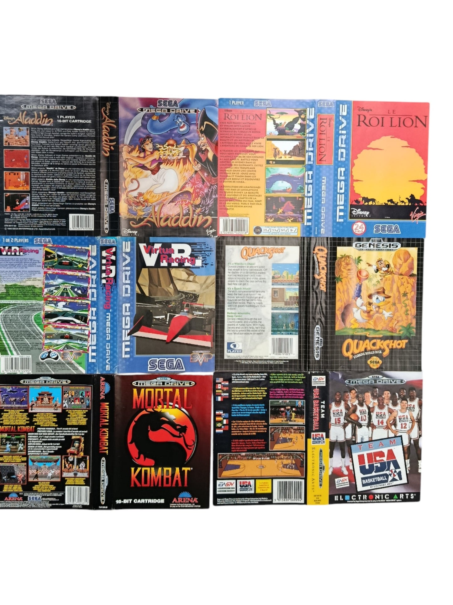 Jaquette Sega Mega Drive