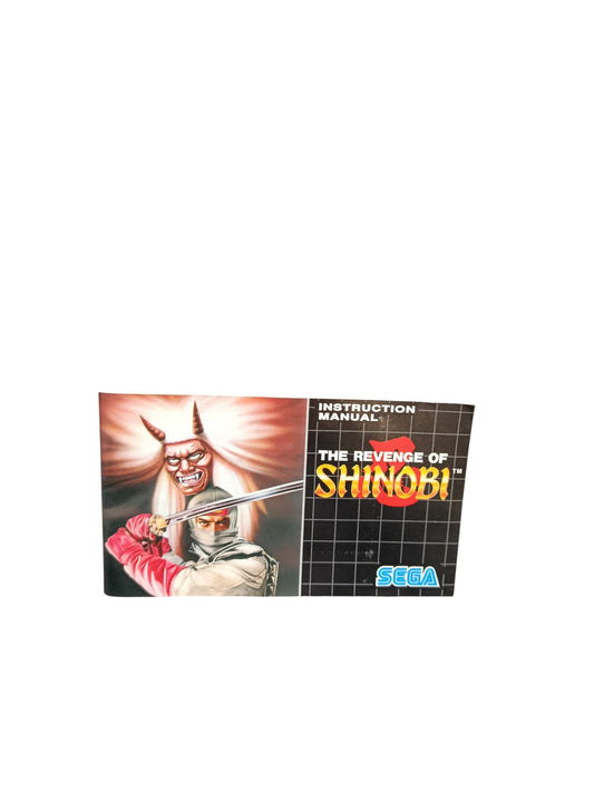 Notice The Revenge of Shinobi Mega Drive