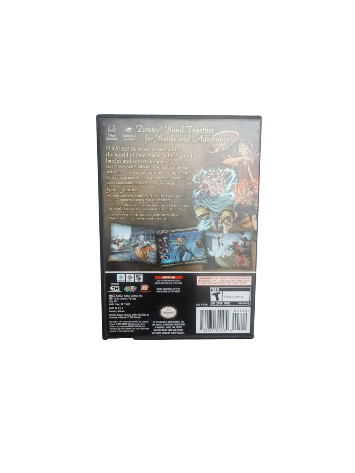 One Piece Grand Adventure Nintendo GameCube