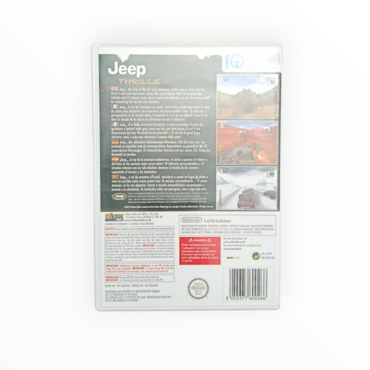 Jeep thrills nintendo Wii