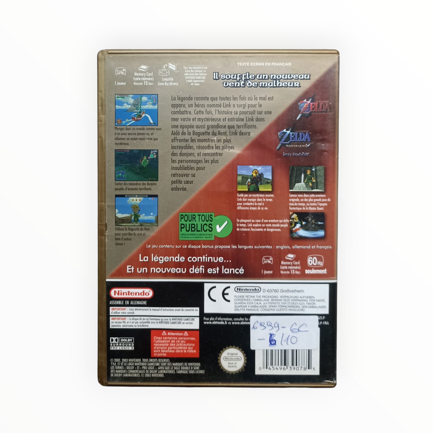 The Legend of Zelda : The Wind Waker Edition Limitée - Boîte Dorée