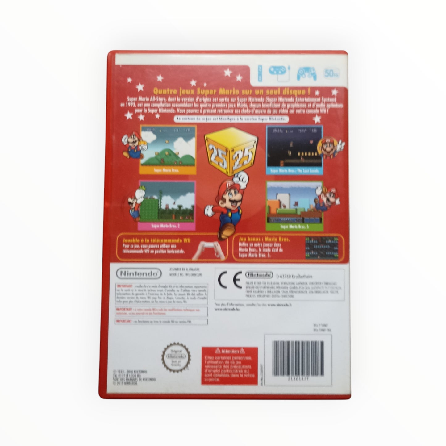 Super Mario All-Stars 25e Anniversaire – Nintendo Wii (Complet)