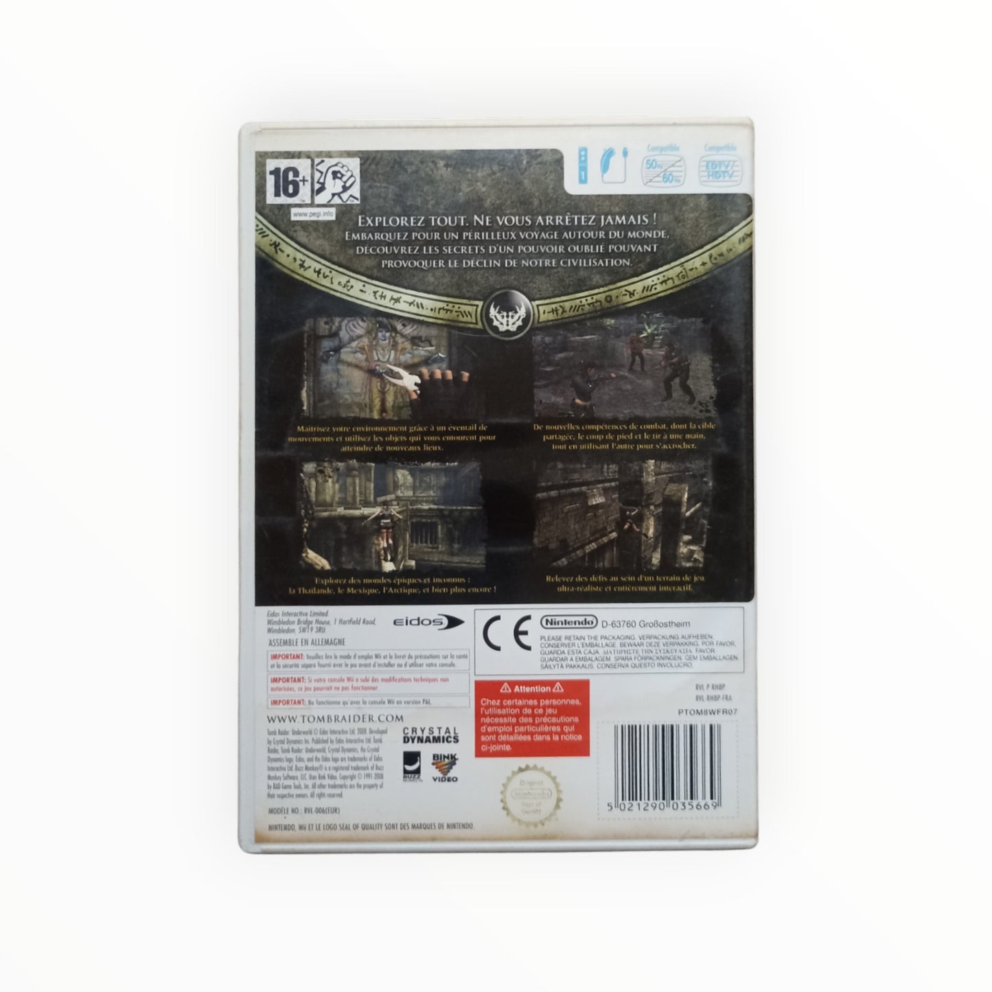 tomb raider Underworld Nintendo WII