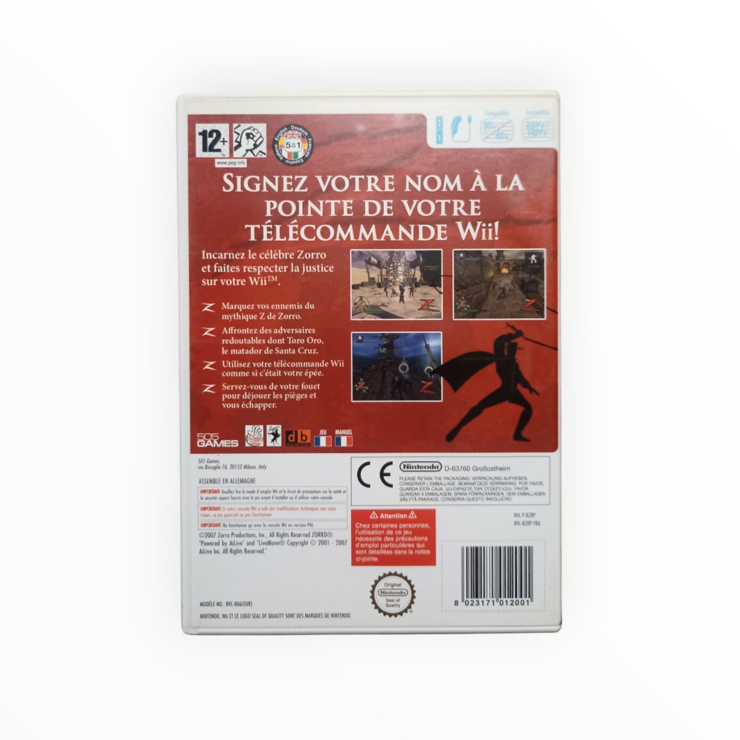 zorro nintendo WII