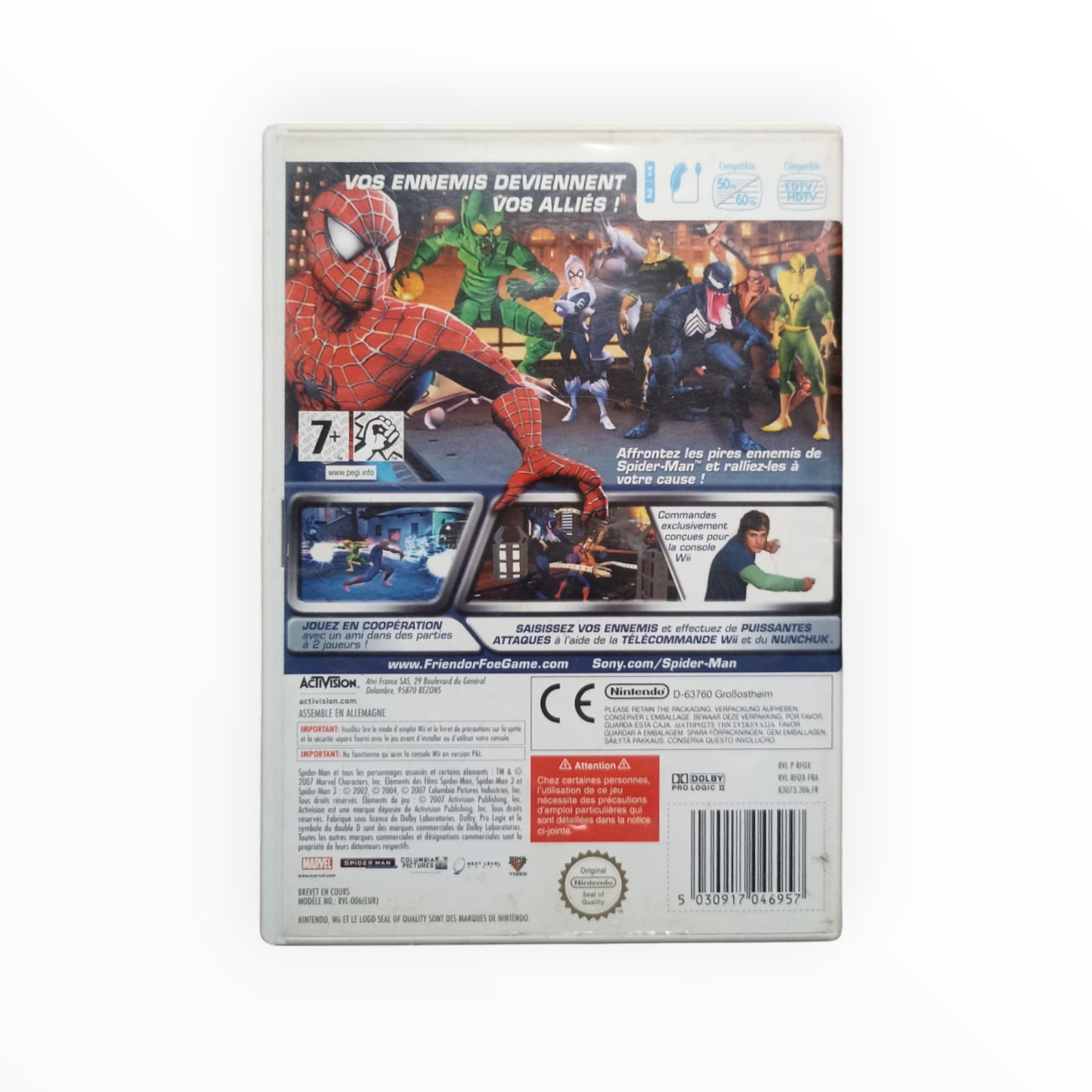 spider man allié ou ennemi nintendo WII