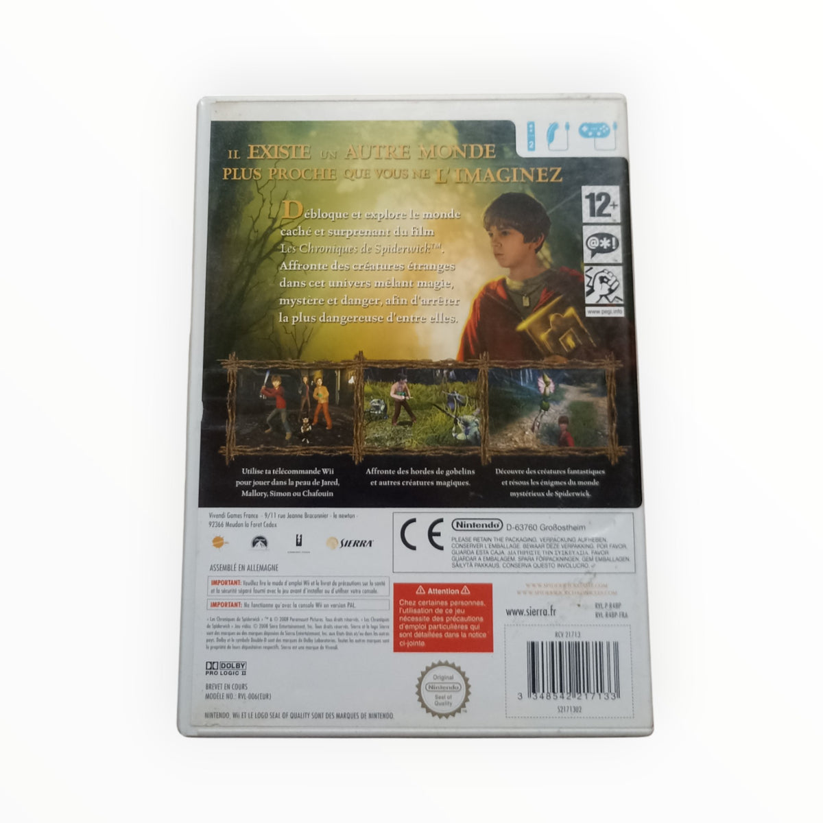 spiderwick nintendo WII