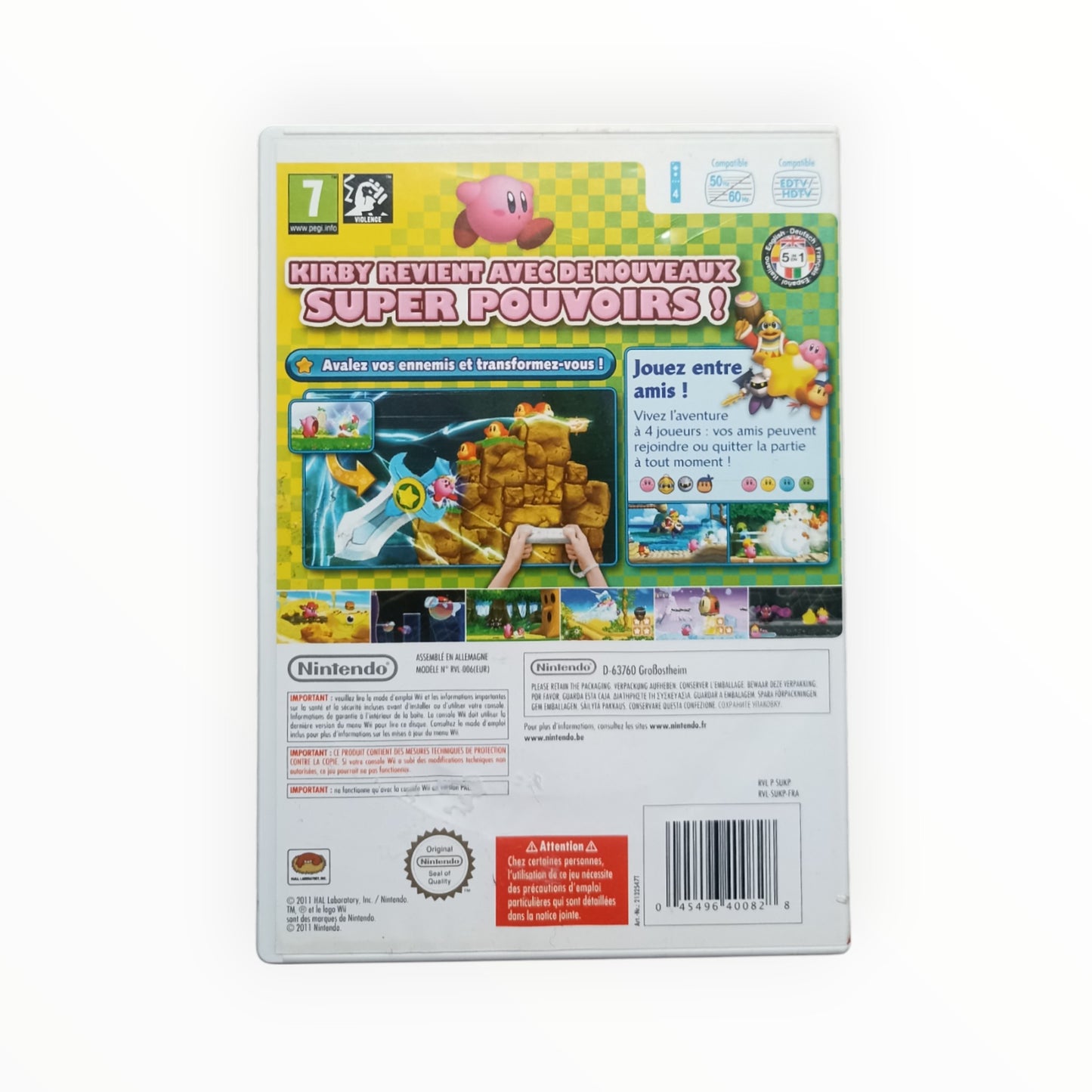 kirby adventure nintendo WII