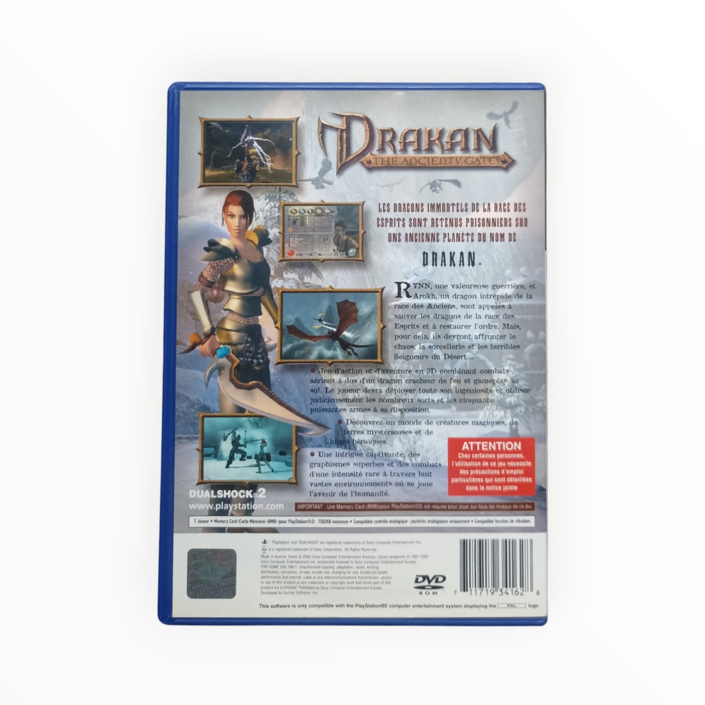 Drakan : The Ancients' Gates Playstation 2 (PS2)