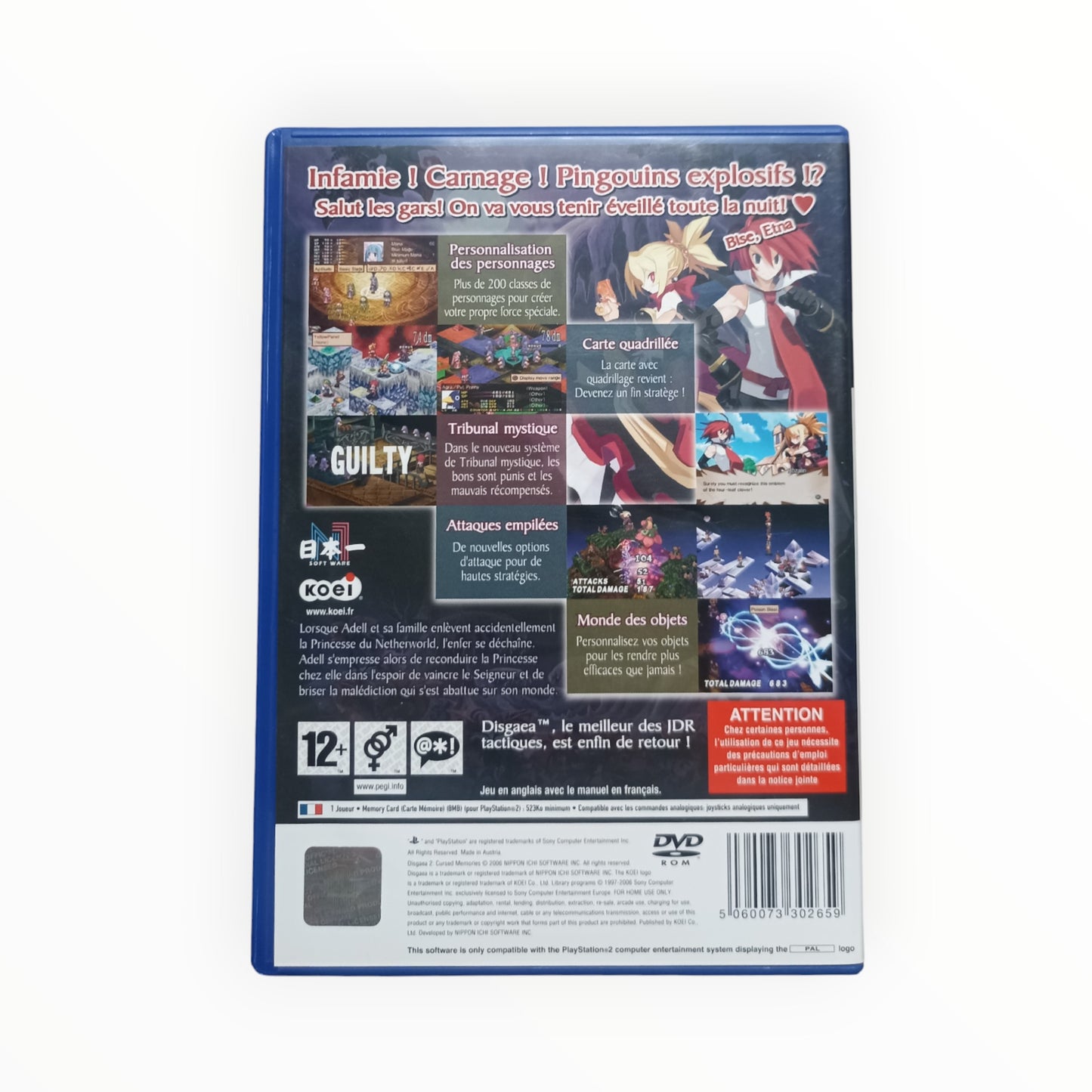 Disgaea 2 Cursed Memories PS2 PAL FR Fonctionnel | Masaru