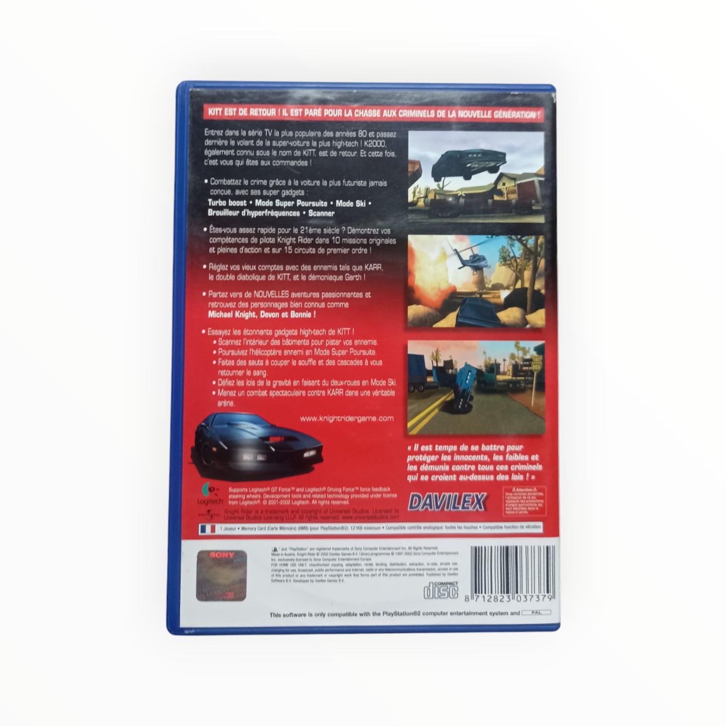 K2000 (Knight Rider 1) The Game playstation 2 (PS2)