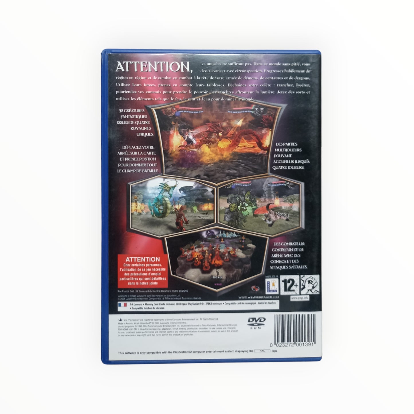 Wrath Unleashed playstation 2 (PS2)