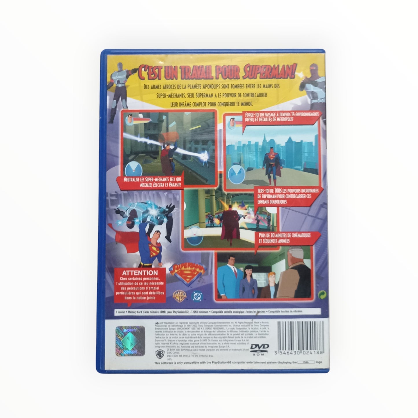Superman : L'ombre d'Apokolips playstation 2 (PS2)