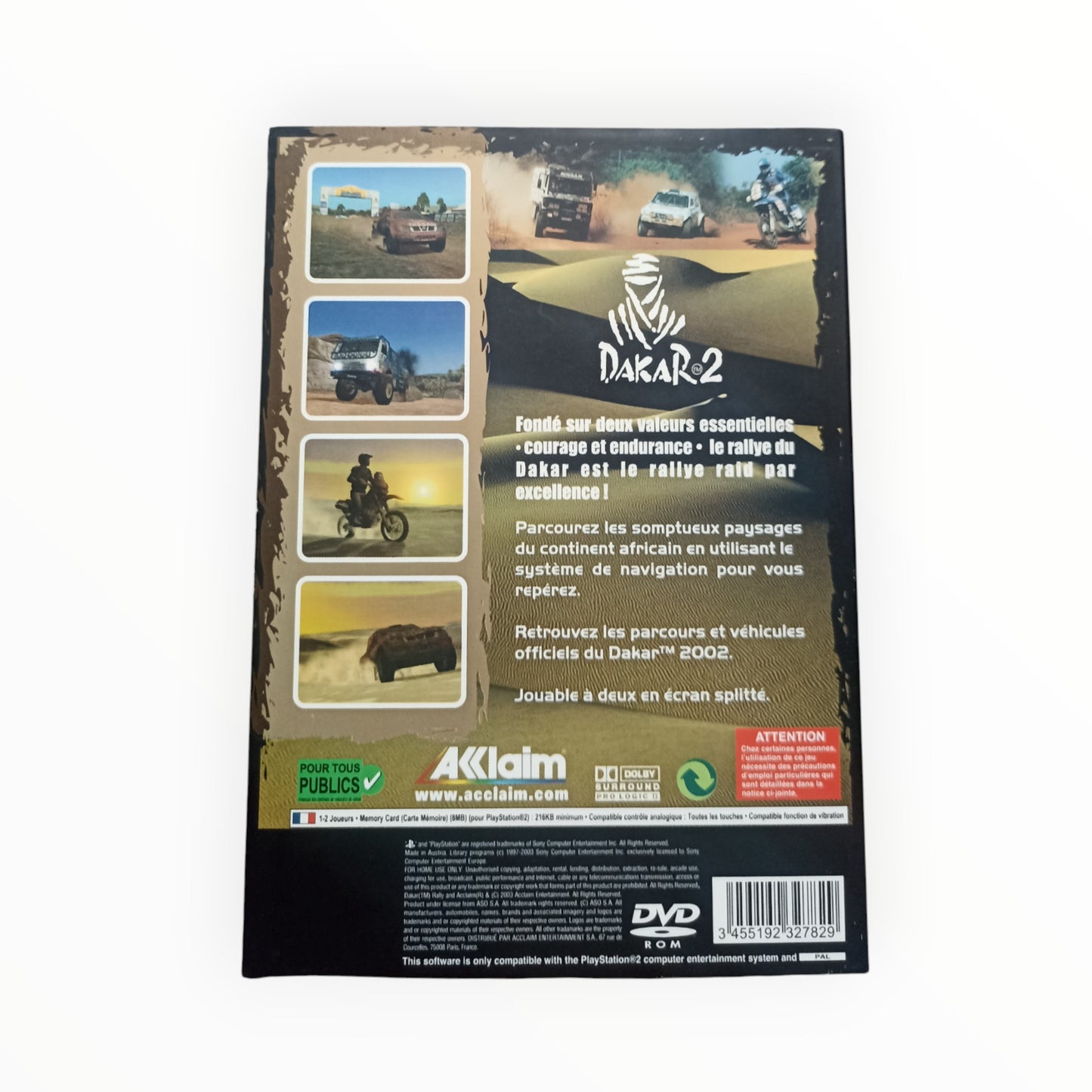 Dakar 2 Pack + DVD Collector Cartonnée playstation 2 (PS2)