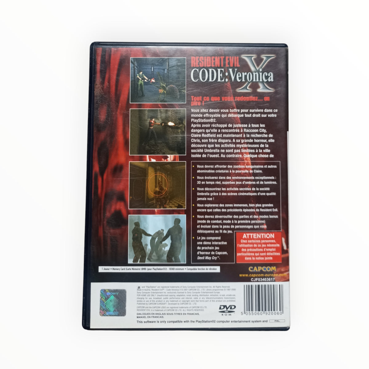 Resident Evil: Code Veronica X Playstation 2 (PS2)