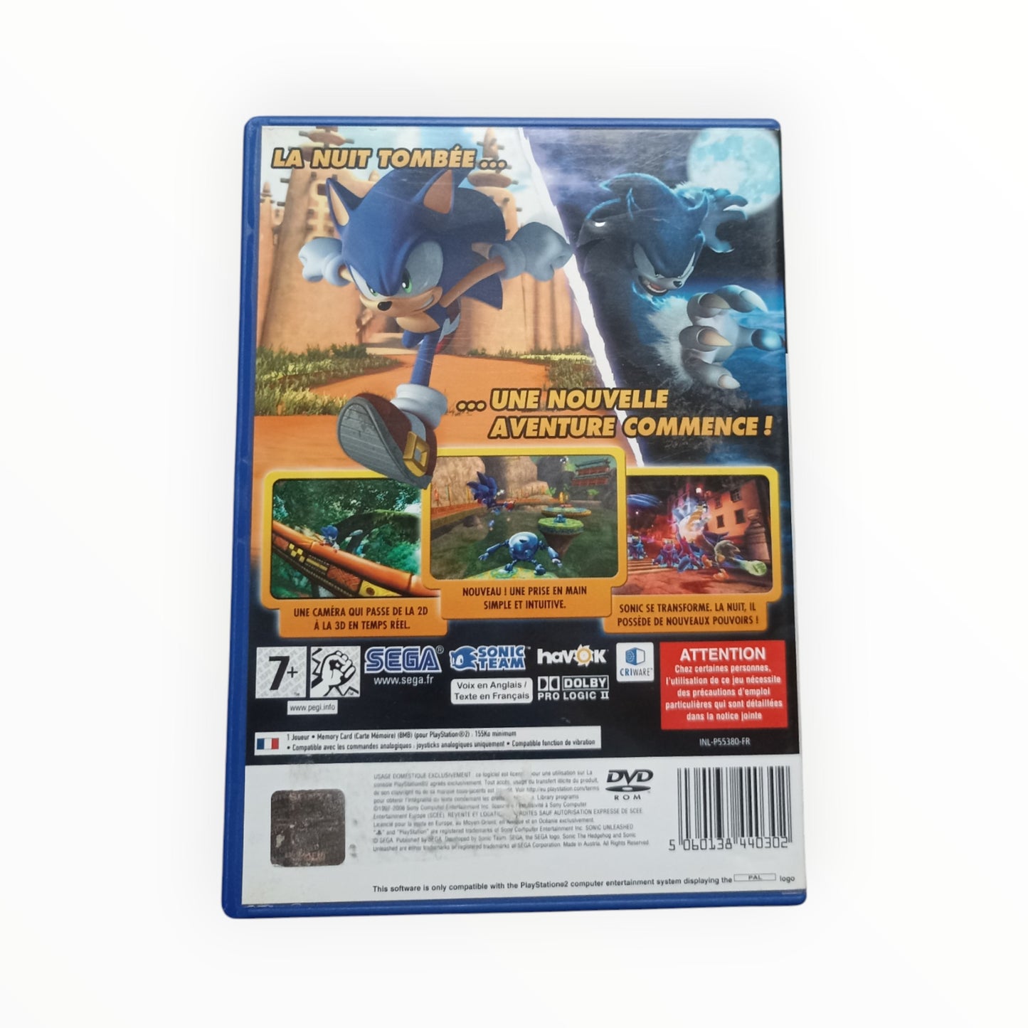 Sonic Unleashed Playstation 2 (PS2)