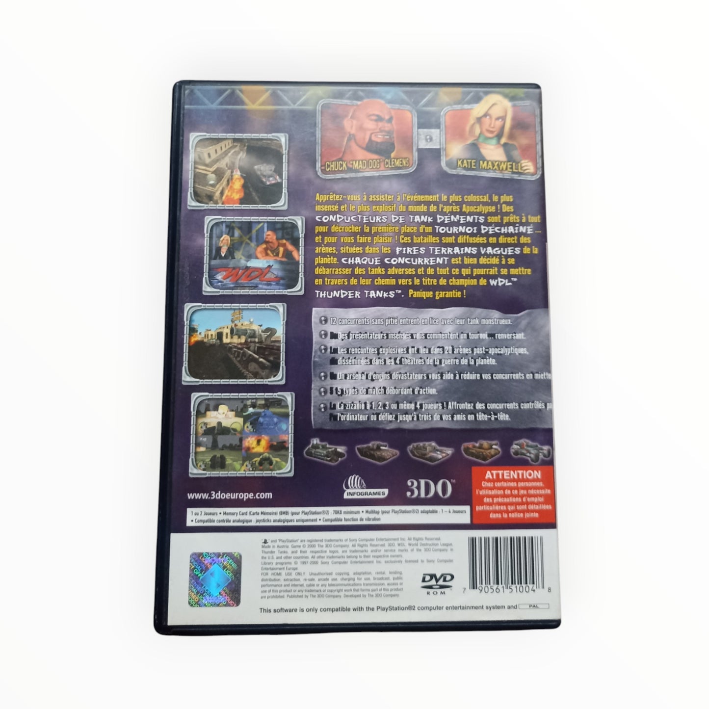 World Destruction League : Thunder Tanks Playstation 2 (PS2)
