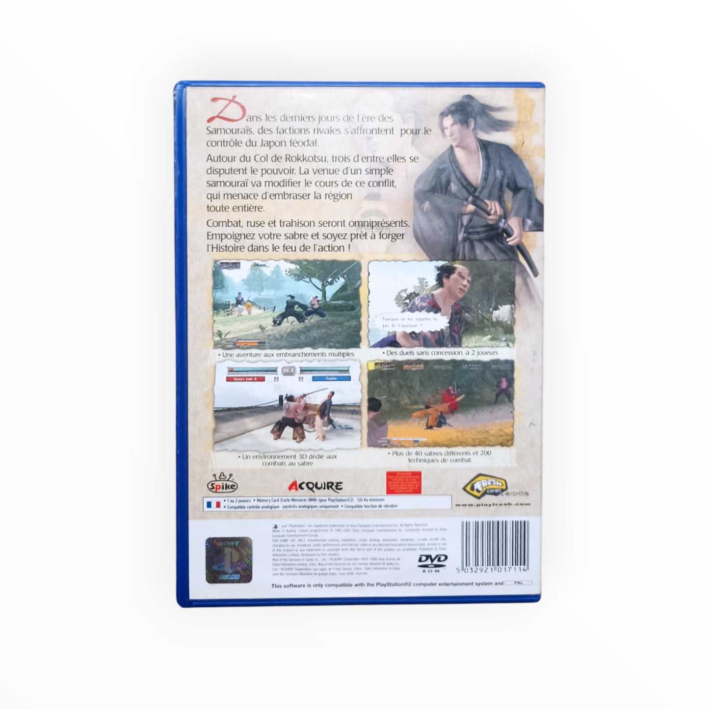 Way of the Samurai Playstation 2 (PS2)