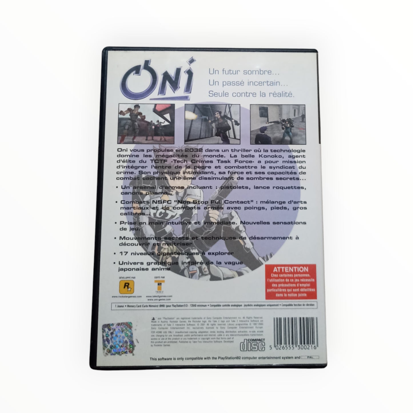 Oni playstation 2 (PS2)